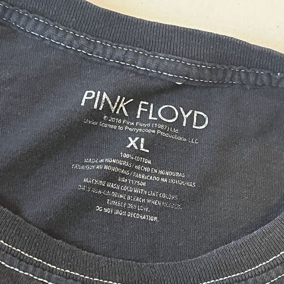 PINK FLOYD  T-SHIRT ~ SIZE Extra Large , Black Cotton Vintage Y2k Short Sleeve - Picture 4 of 7